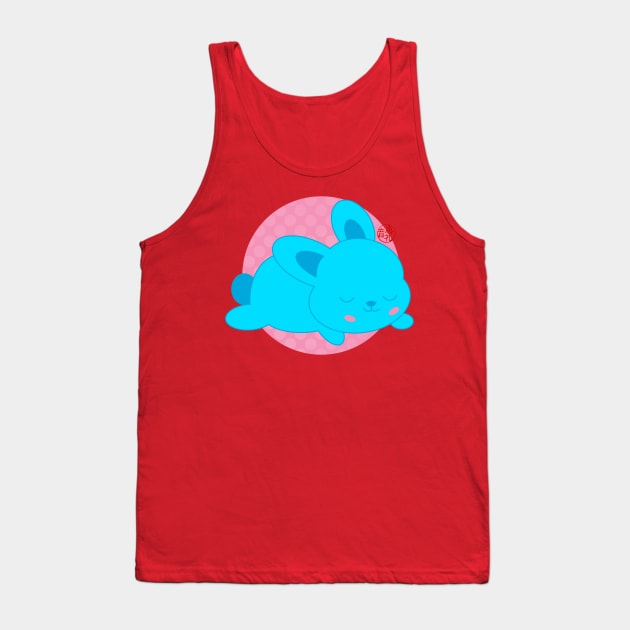 Blue Bunny Tank Top by EV Visuals